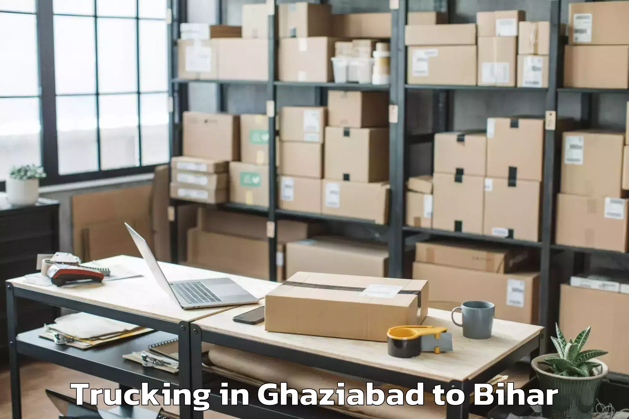 Top Ghaziabad to Puranhia Trucking Available